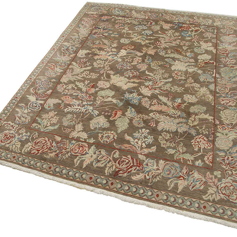 Nueva Alfombra Oushak Tejida a Mano - 153 cm x 201 cm - K0040857