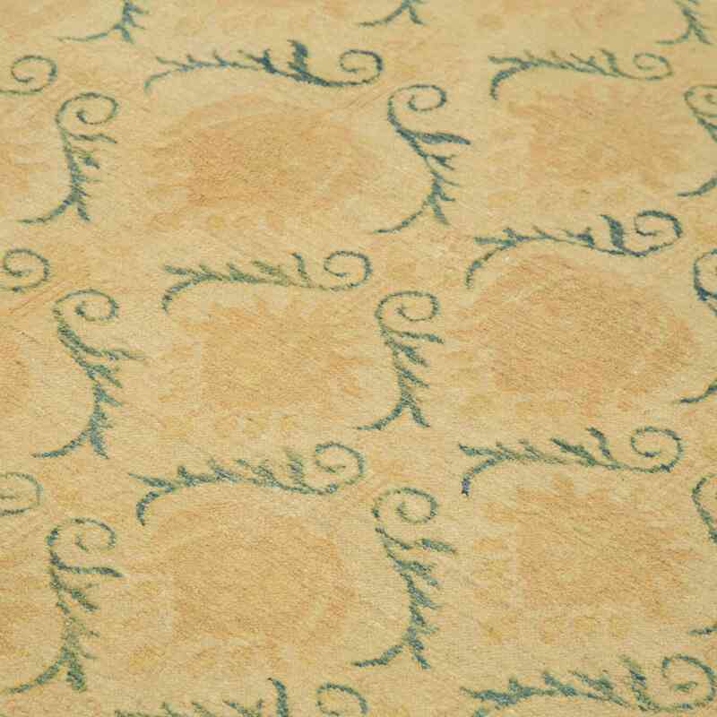 New Hand Knotted Wool Oushak Rug - 7' 7" x 9' 2" (91" x 110") - K0040864