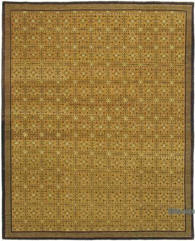 New Hand Knotted Wool Oushak Rug - 8'  x 10'  (96" x 120")
