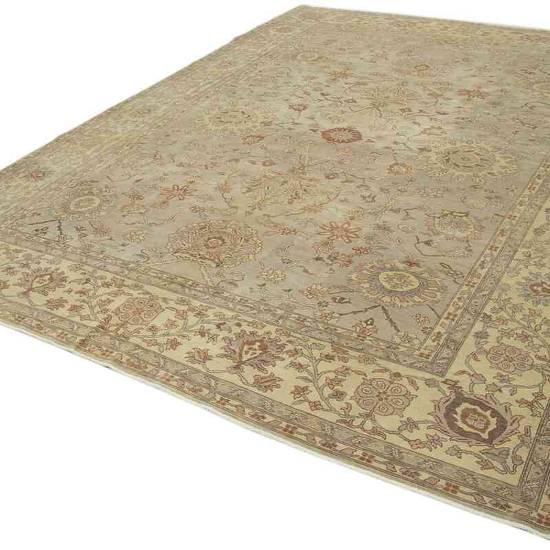 New Hand Knotted Wool Oushak Rug - 9' 9" x 12' 8" (117" x 152") - K0040872