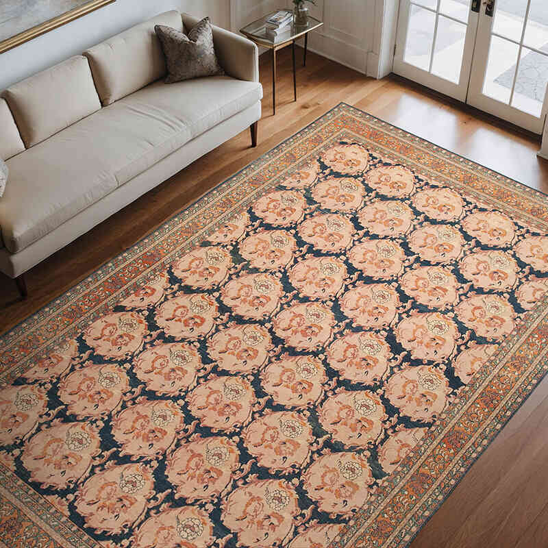 Nueva Alfombra Oushak Tejida a Mano - 235 cm x 366 cm - K0040873