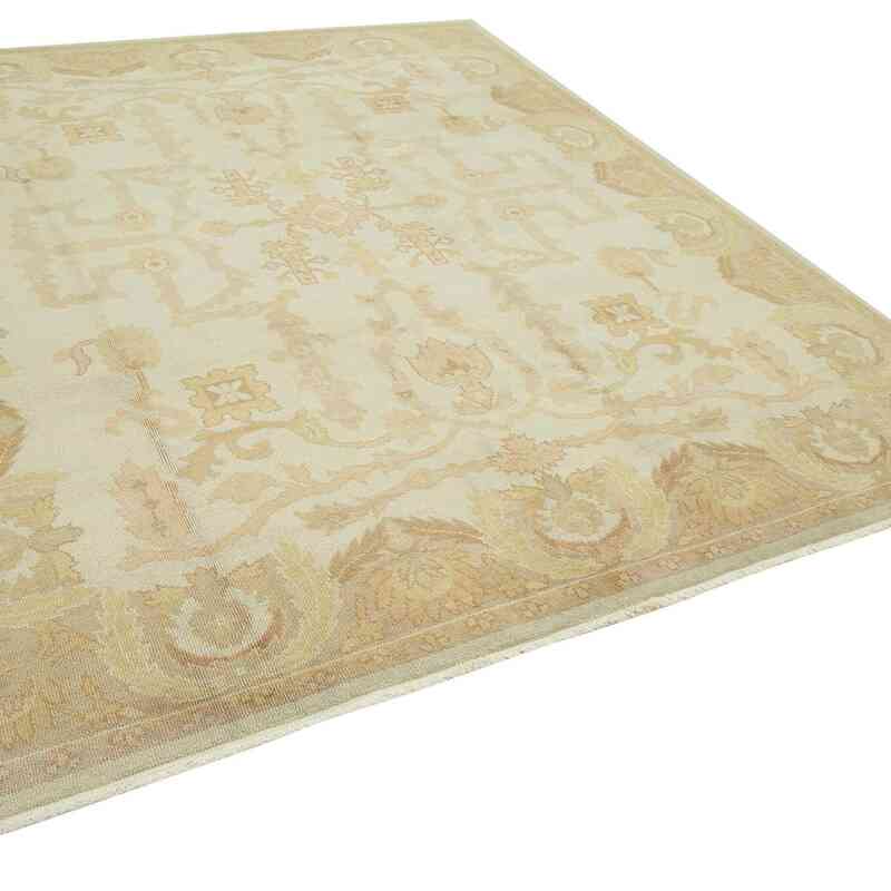 New Hand Knotted Wool Oushak Rug - 8'  x 10'  (96" x 120") - K0040899
