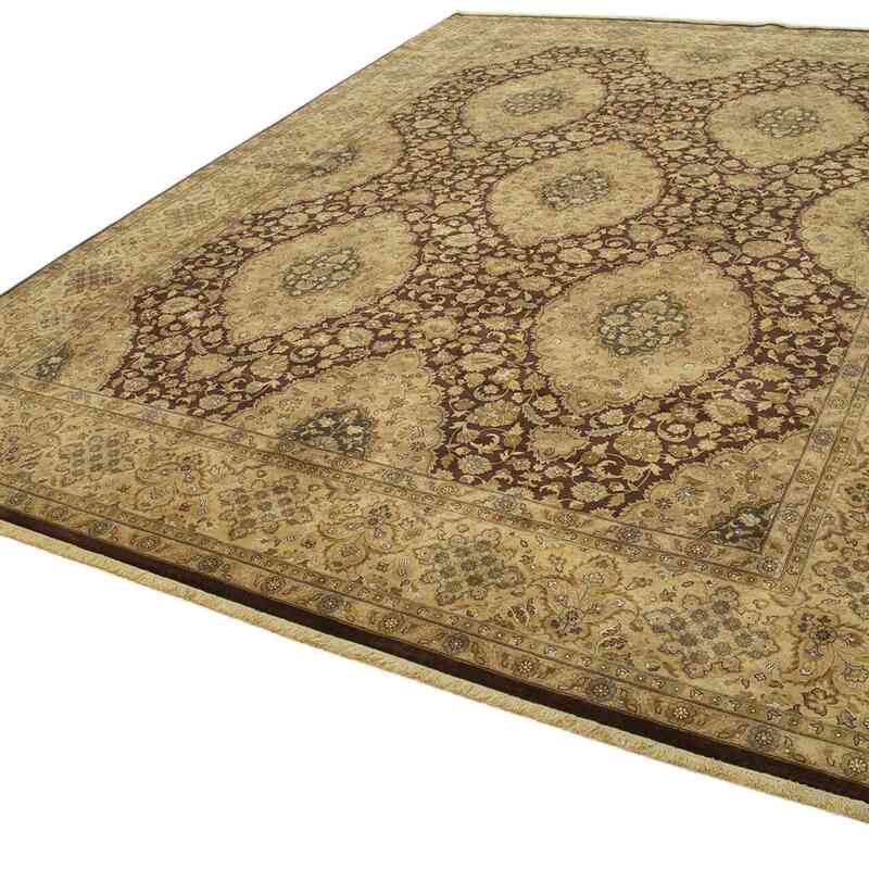 New Hand Knotted Wool Oushak Rug - 9' 2" x 12' 2" (110" x 146") - K0040905