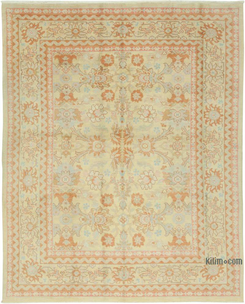 New Hand Knotted Wool Oushak Rug - 8'  x 10'  (96" x 120") - K0040920