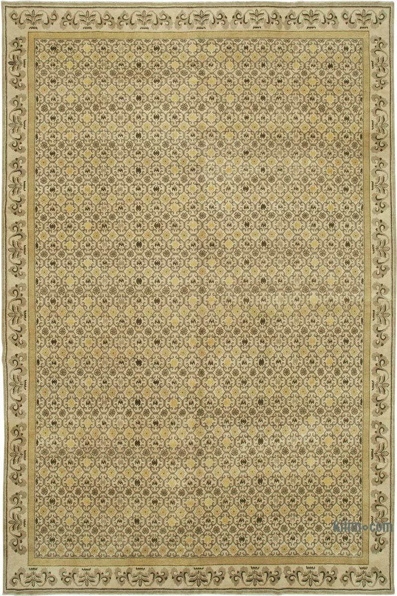 New Hand Knotted Wool Oushak Rug - 9' 11" x 15' 4" (119" x 184") - K0040926