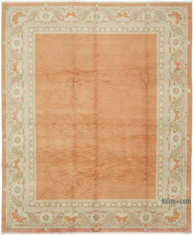 New Hand Knotted Wool Oushak Rug - 8'  x 10'  (96" x 120") - K0040933
