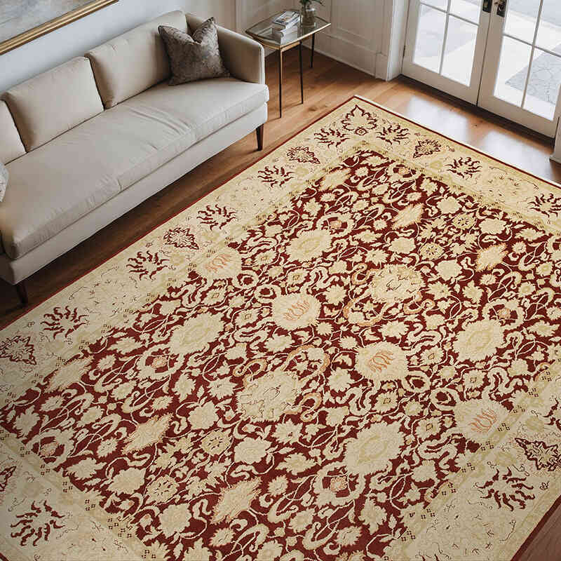 Nueva Alfombra Oushak Tejida a Mano - 280 cm x 364 cm - K0040941