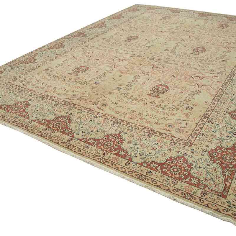 New Hand Knotted Wool Oushak Rug - 10' 3" x 13' 10" (123" x 166") - K0040954