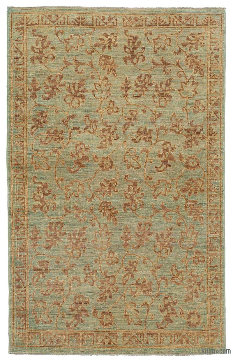 New Hand Knotted Wool Oushak Rug - 3' 7" x 5' 10" (43" x 70") - K0040972