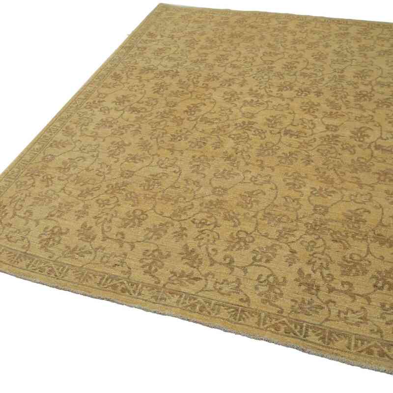 New Hand Knotted Wool Oushak Rug - 5' 10" x 8' 7" (70" x 103") - K0040973