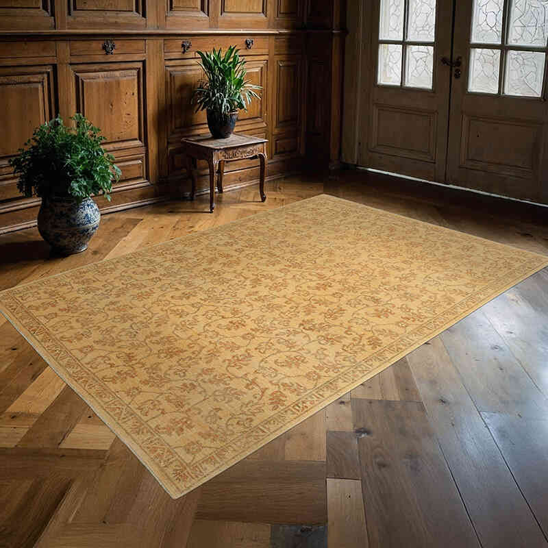 Nueva Alfombra Oushak Tejida a Mano - 178 cm x 262 cm - K0040973