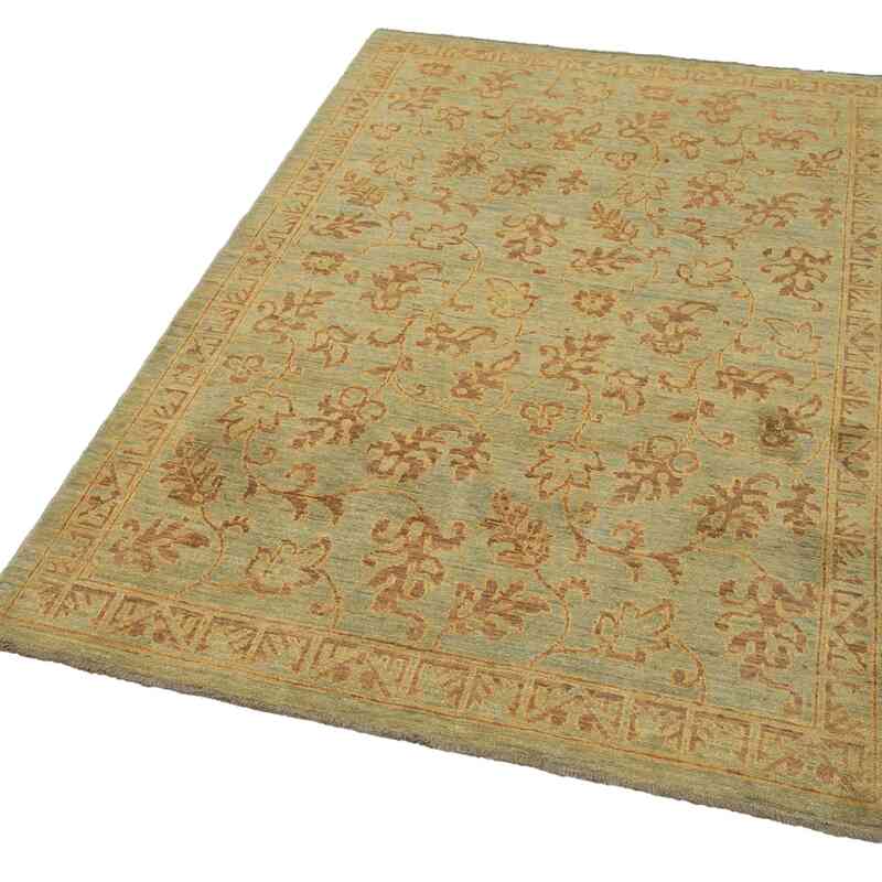 New Hand Knotted Wool Oushak Rug - 3' 10" x 5' 10" (46" x 70") - K0040979