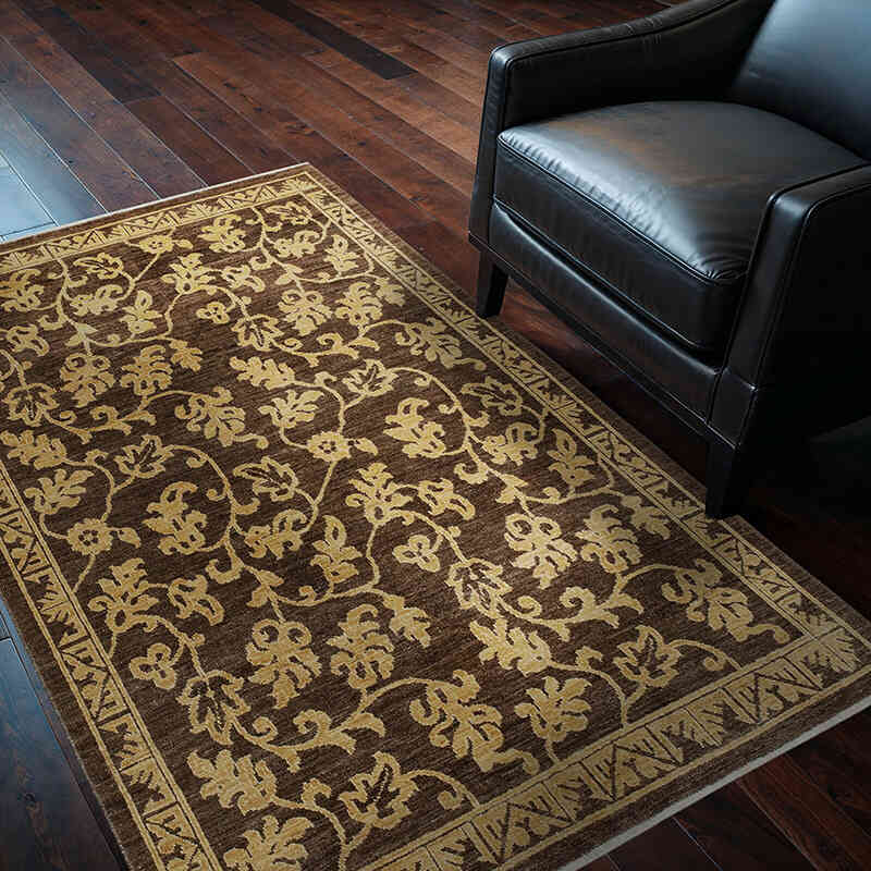 New Hand Knotted Wool Oushak Rug - 3' 11" x 5' 11" (47" x 71") - K0040980