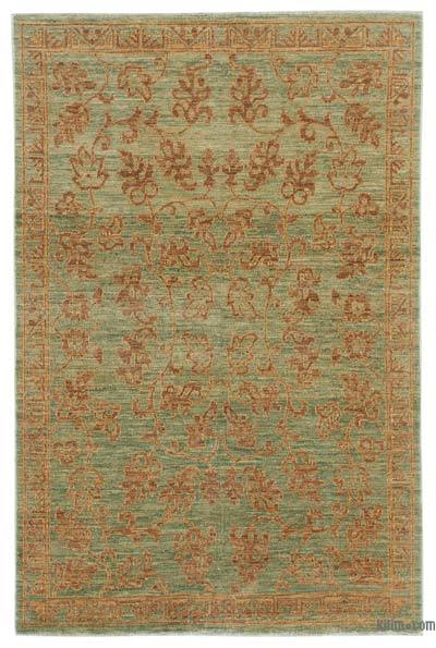 Nueva Alfombra Oushak Tejida a Mano - 120 cm x 181 cm