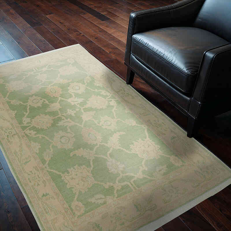Nueva Alfombra Oushak Tejida a Mano - 120 cm x 183 cm - K0040986