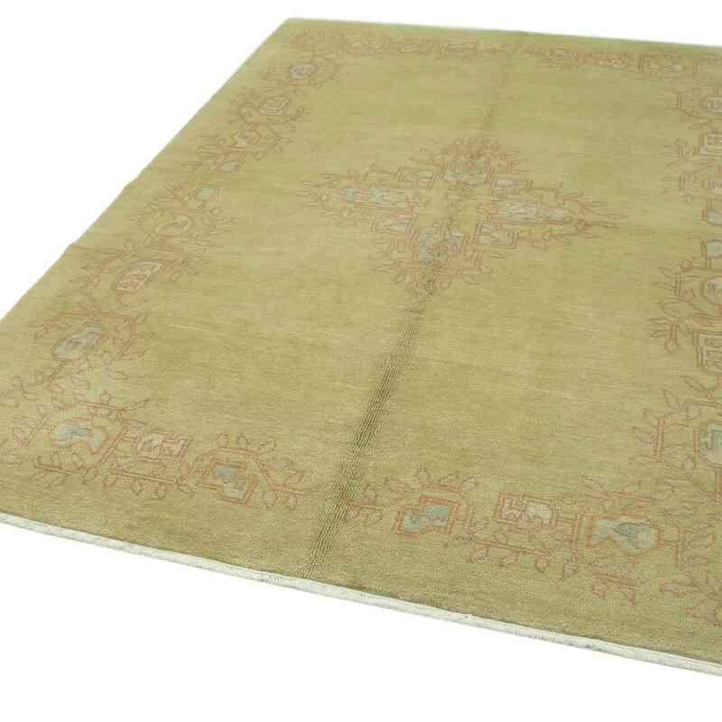 New Hand Knotted Wool Oushak Rug - 6'  x 9'  (72" x 108") - K0040989