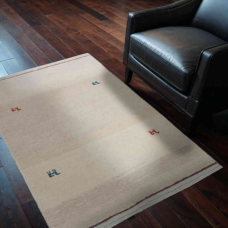 Nueva Alfombra Tejida a Mano - 103 cm x 148 cm - K0040993