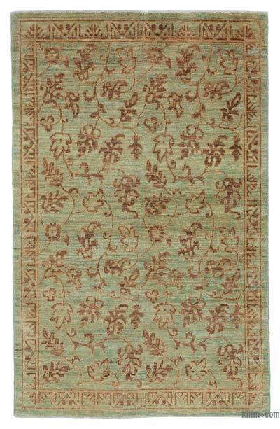 New Hand Knotted Wool Oushak Rug - 3' 9" x 5' 10" (45" x 70")