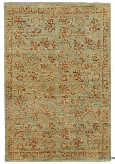 New Hand Knotted Wool Oushak Rug - 3' 11" x 5' 8" (47" x 68")