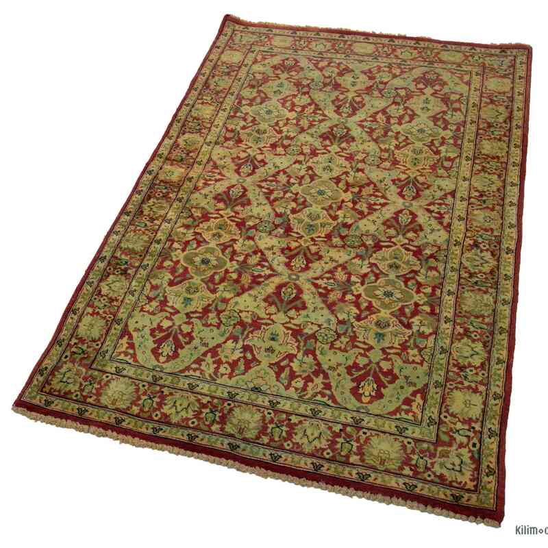New Hand Knotted Wool Oushak Rug - 2' 11" x 5' 1" (35" x 61") - K0041004