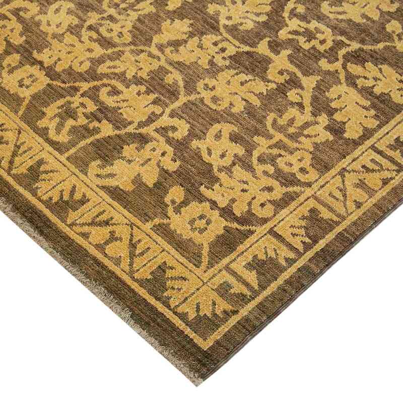 New Hand Knotted Wool Oushak Rug - 6' 1" x 8' 6" (73" x 102") - K0041006