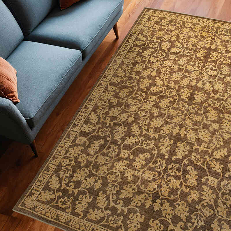 Nueva Alfombra Oushak Tejida a Mano - 185 cm x 258 cm - K0041006