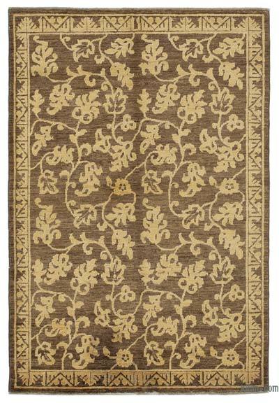 New Hand Knotted Wool Oushak Rug - 3' 11" x 5' 10" (47" x 70")