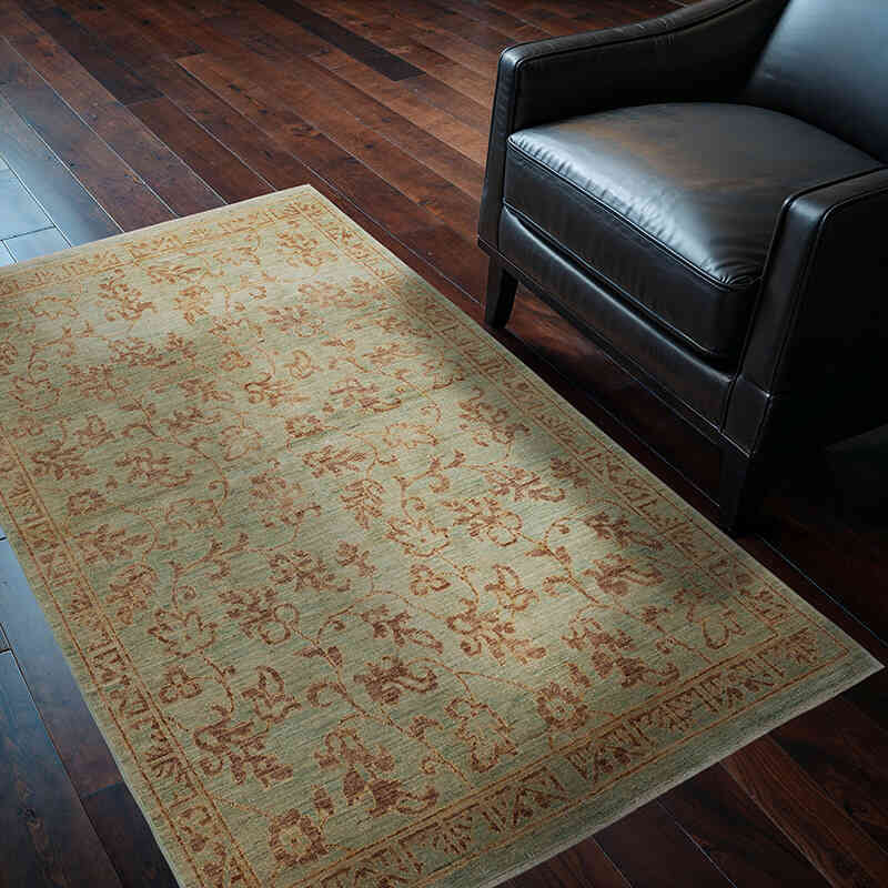 Nueva Alfombra Oushak Tejida a Mano - 120 cm x 175 cm - K0041011