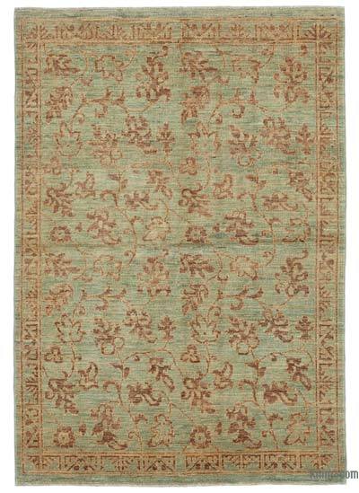 New Hand Knotted Wool Oushak Rug - 3' 11" x 5' 9" (47" x 69")