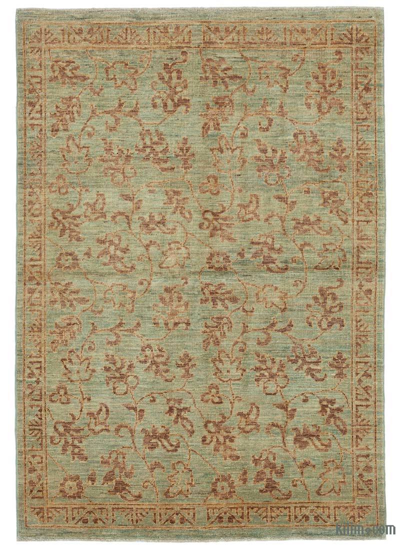 New Hand Knotted Wool Oushak Rug - 3' 11" x 5' 9" (47" x 69") - K0041011
