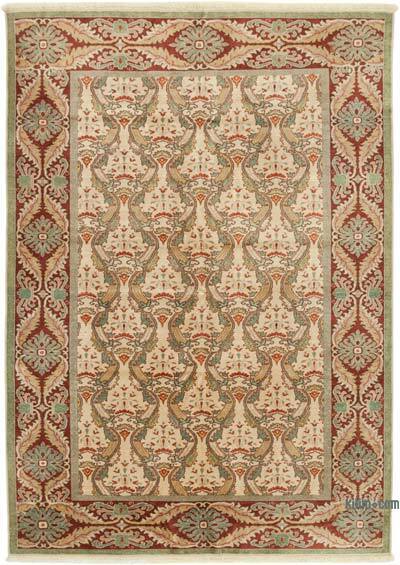 New Hand Knotted Wool Oushak Rug - 6' 6" x 9' 1" (78" x 109")