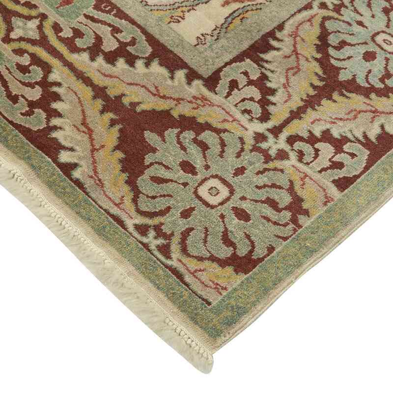 New Hand Knotted Wool Oushak Rug - 6' 6" x 9' 6" (78" x 114") - K0041015