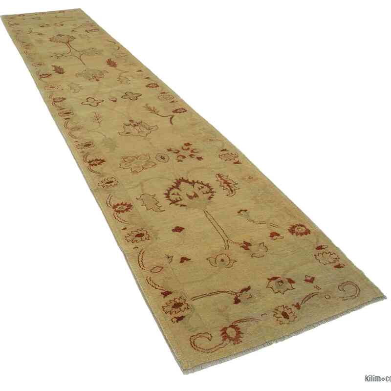 New Oushak Runner Rug - 3' 1" x 14' 6" (37" x 174") - K0041049