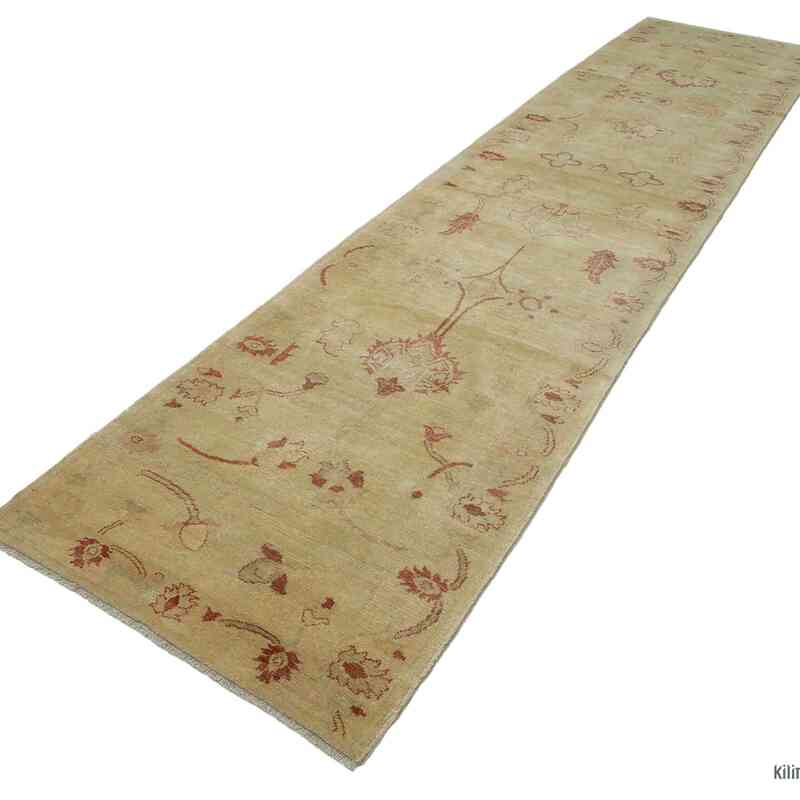 New Oushak Runner Rug - 3' 1" x 14' 6" (37" x 174") - K0041049