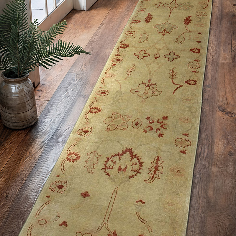 New Oushak Runner Rug - 3' 1" x 14' 6" (37" x 174") - K0041049
