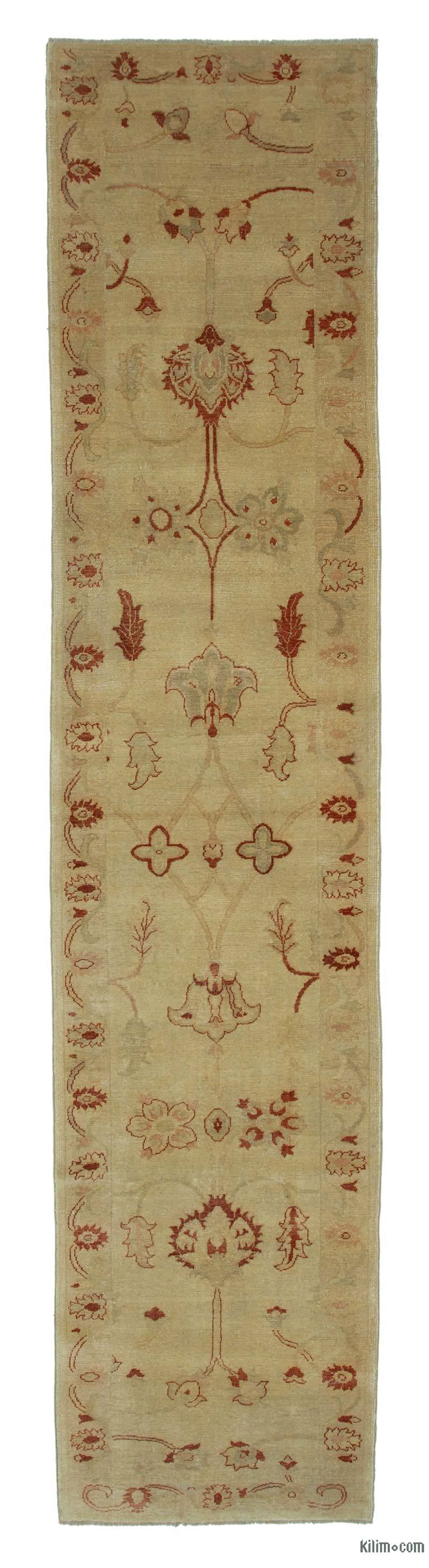 New Oushak Runner Rug - 3' 1" x 14' 6" (37" x 174") - K0041049