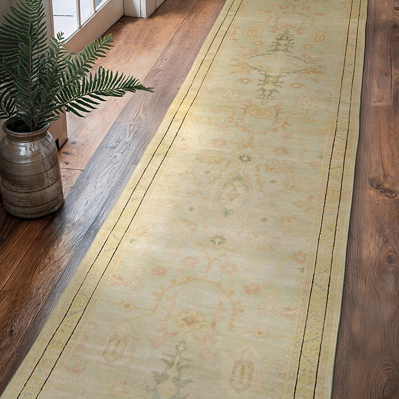 New Oushak Runner Rug - 2' 10" x 11' 9" (34" x 141") - K0041059