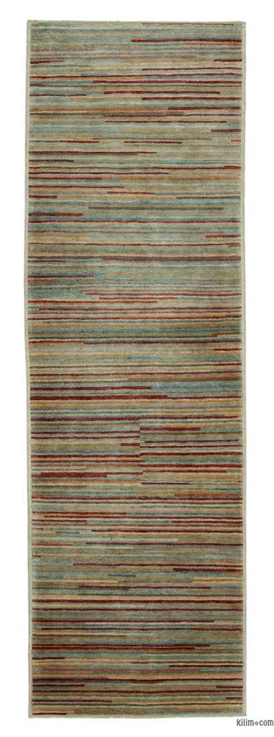 Nueva Alfombra Tejida a Mano - 88 cm x 281 cm