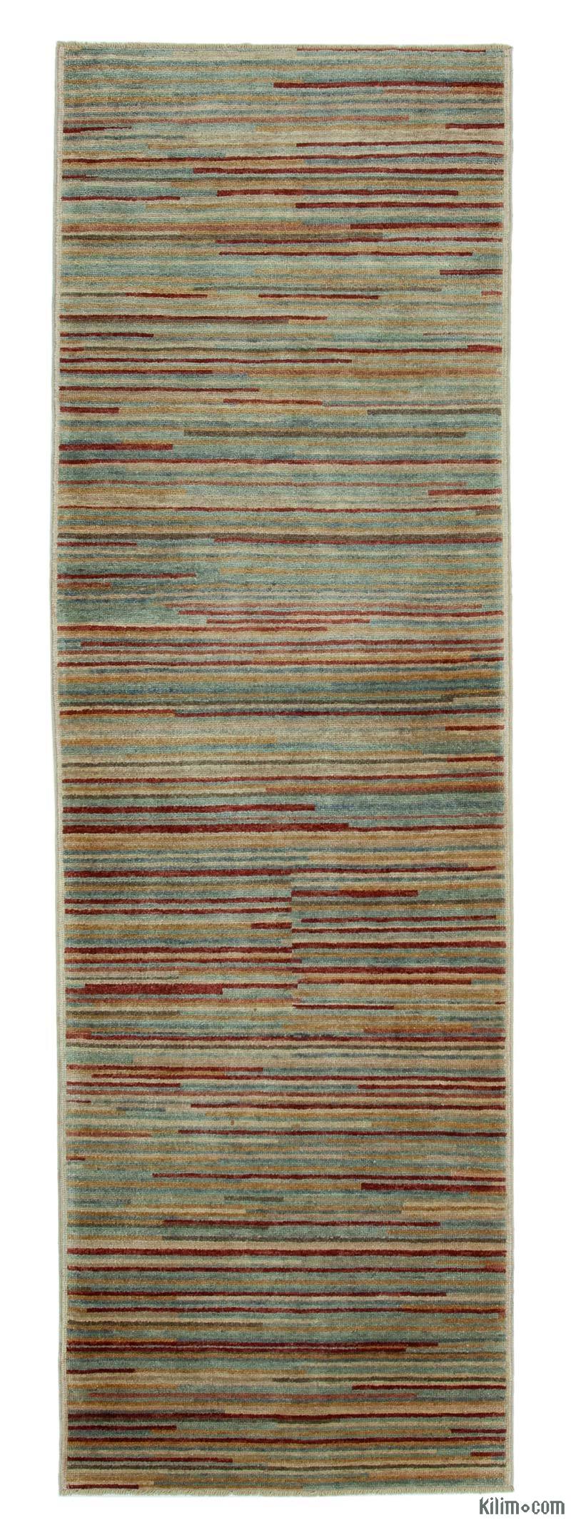 New Hand Knotted Wool Rug - 2' 11" x 9' 3" (35" x 111") - K0041069