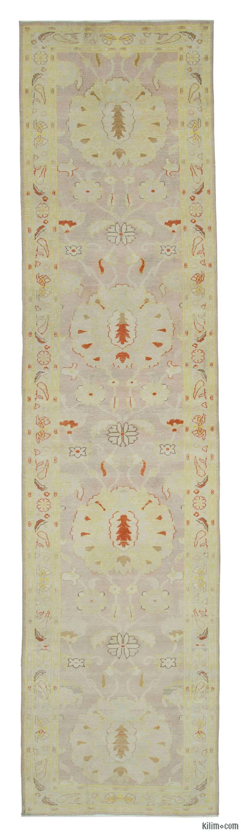 Nueva Alfombra Ushak Tejida a Mano - 87 cm x 361 cm - K0041076