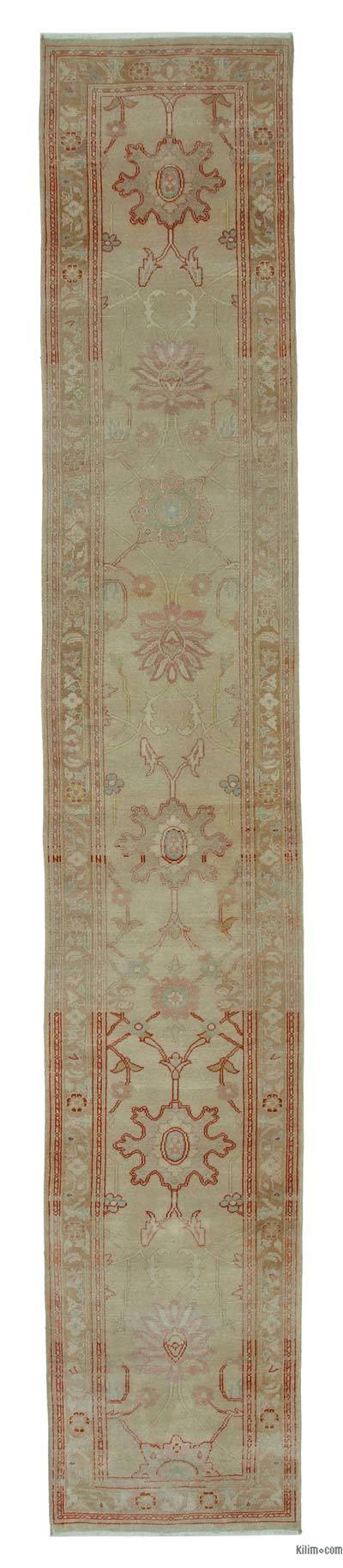 Nueva Alfombra Ushak Tejida a Mano - 72 cm x 420 cm