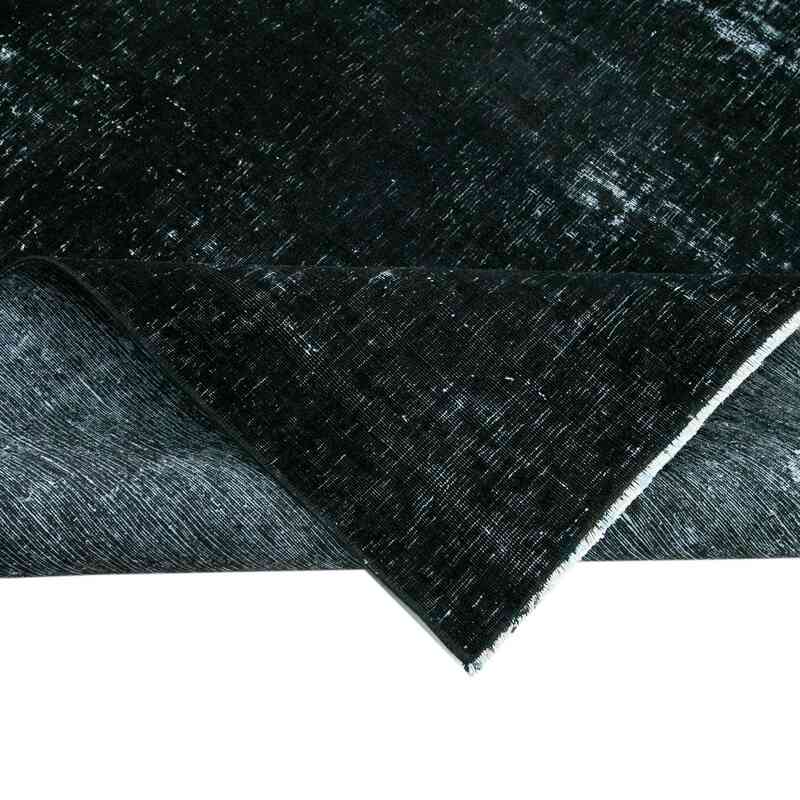 Siyah Boyalı El Dokuma Vintage Halı - 286 cm x 351 cm - K0041128