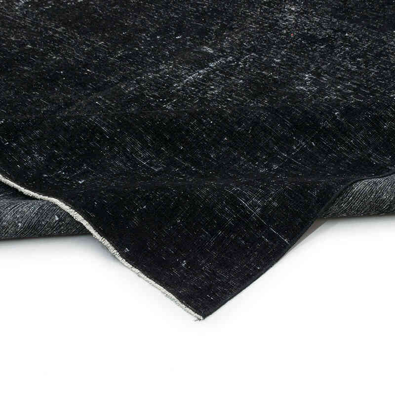 Siyah Boyalı El Dokuma Vintage Halı - 286 cm x 359 cm - K0041128