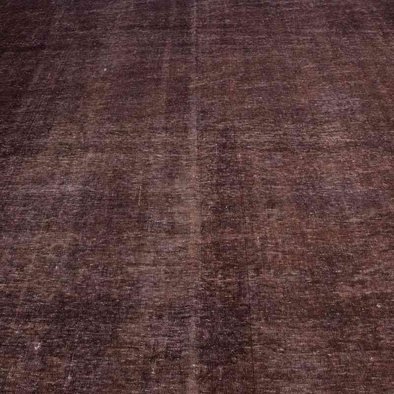 Purple Over-dyed Vintage Hand-Knotted Oriental Rug - 9' 5" x 12' 2" (113" x 146") - K0041131