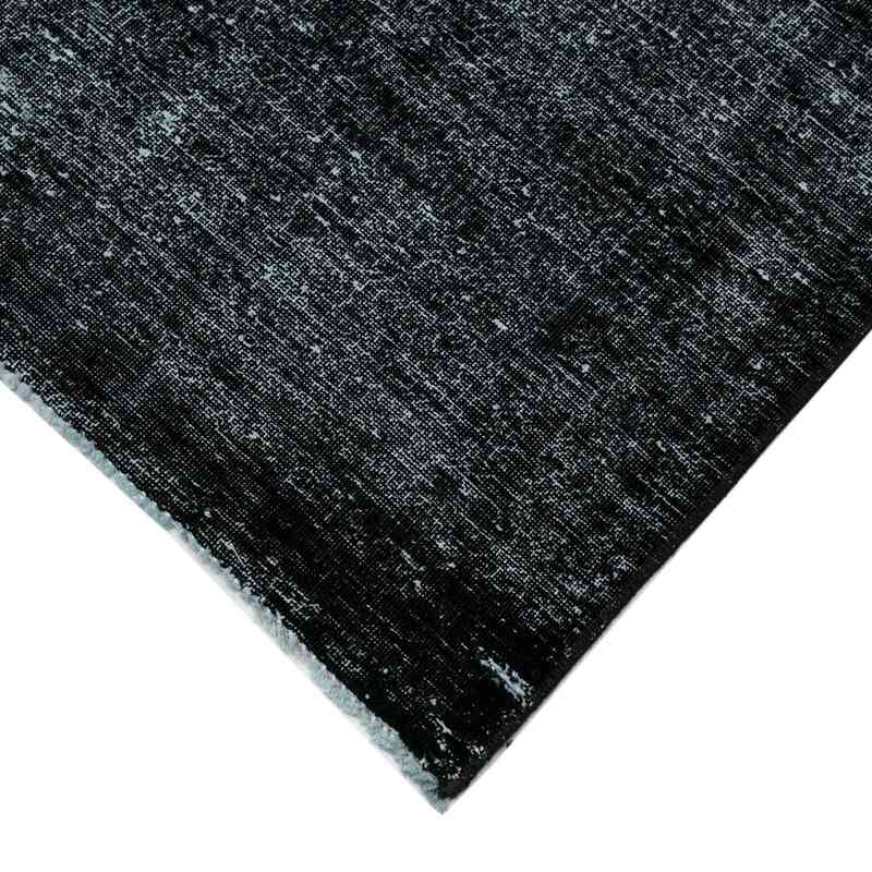 Black Over-dyed Vintage Hand-Knotted Oriental Rug - 9' 6" x 13' 3" (114" x 159") - K0041165