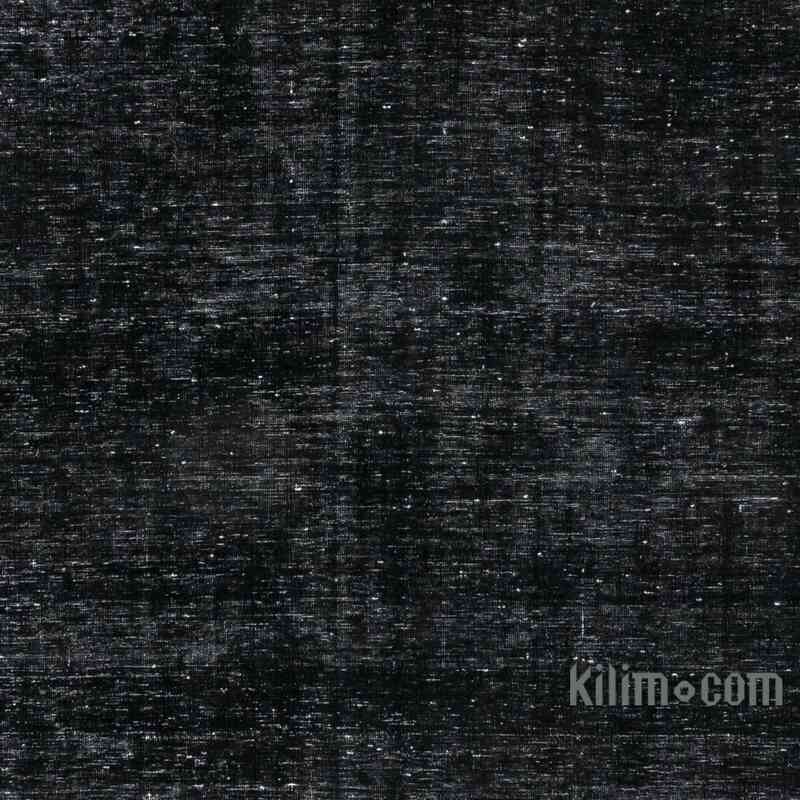 Black Over-dyed Vintage Hand-Knotted Oriental Rug - 8' 11" x 12' 6" (107" x 150") - K0041169