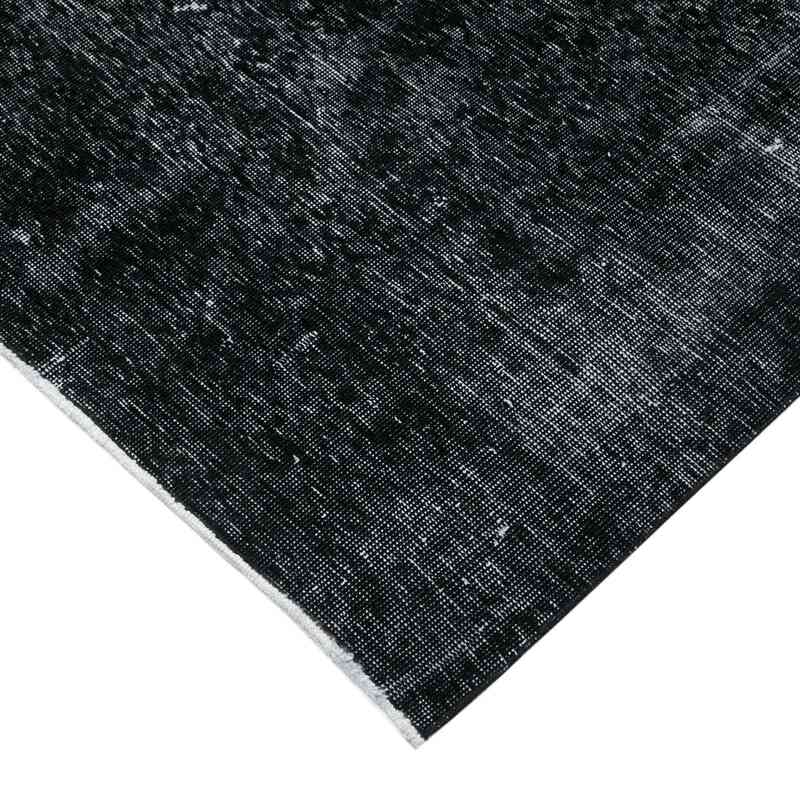 Black Over-dyed Vintage Hand-Knotted Oriental Rug - 9' 7" x 12' 7" (115" x 151") - K0041200