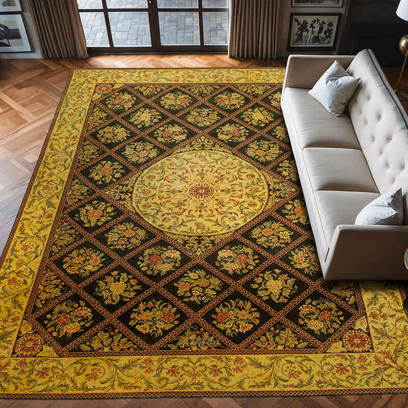El Dokuma Vintage Halı - 291 cm x 404 cm - K0041206