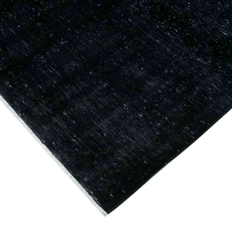 Black Over-dyed Vintage Hand-Knotted Oriental Rug - 9' 9" x 13' 7" (117" x 163") - K0041207
