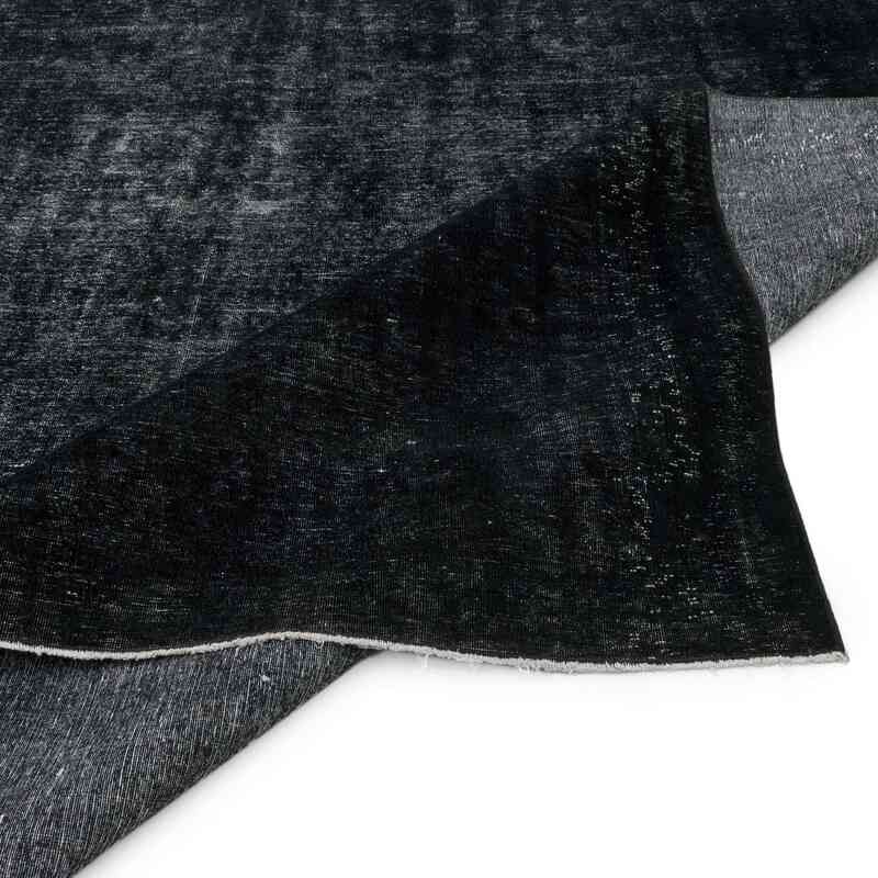 Negro Alfombra Turca Vintage Sobre-teñida  - 290 cm x 410 cm - K0041218